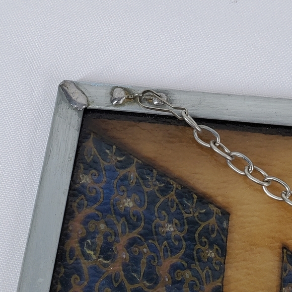 Vtg Stained Glass Art The Last Supper Leonardo Da Vinci Forest Lawn 16x9" Window - Picture 15 of 16